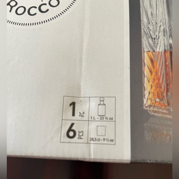 Bormioli Rocco Selecta 7 Piece Whiskey Set 1 Decanter And 6 Lowball Glasses - Picture 3 of 14